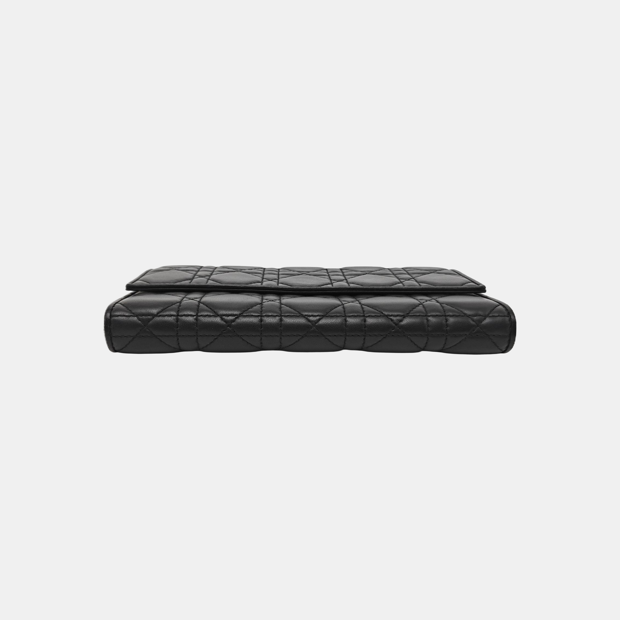 Lady Dior Small Cannage Lambskin Black