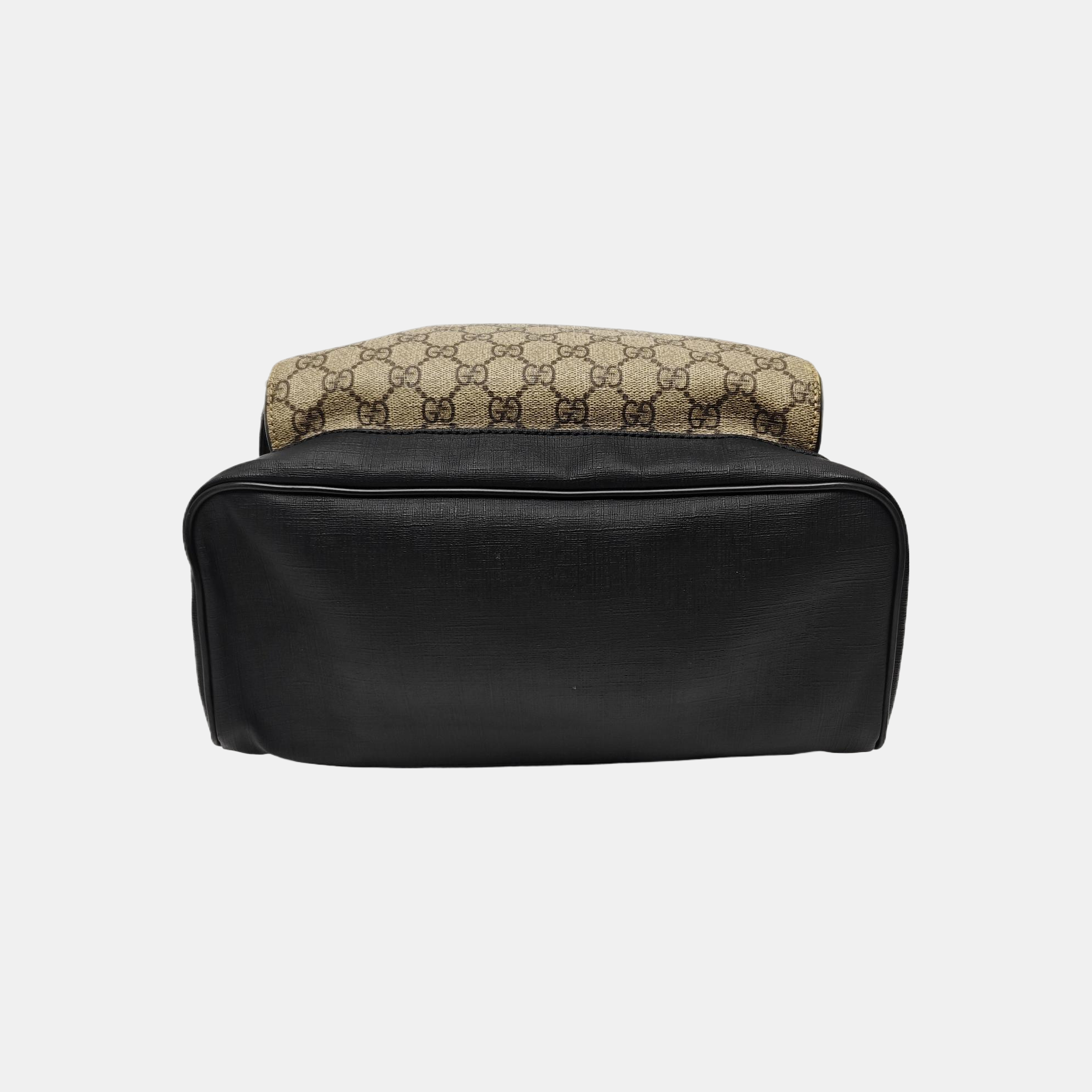 Monogram Coated Canvas Backpack Black