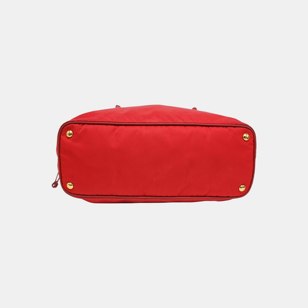 Nylon Tote Bag Red