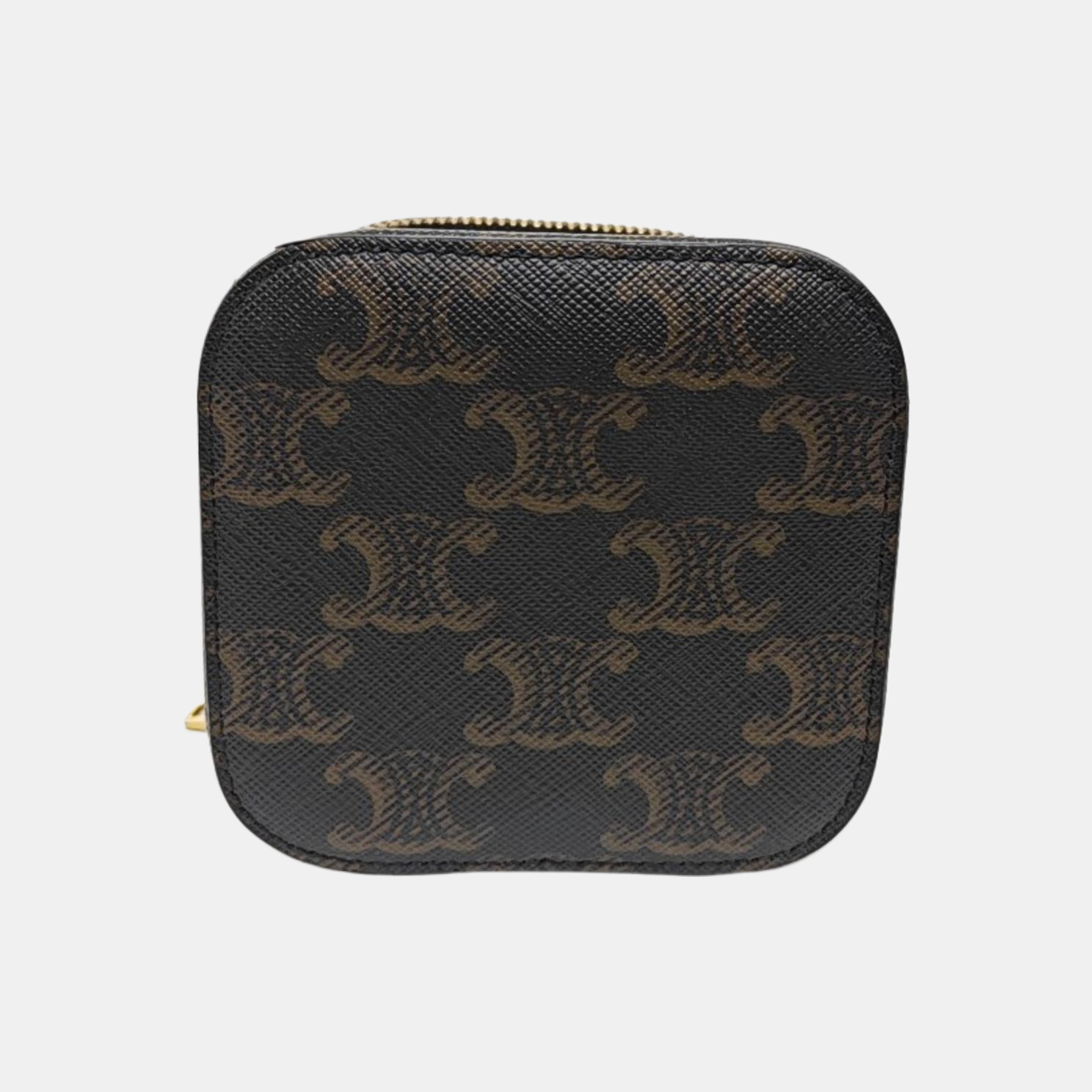Coated Canvas Shoulder Bag Black