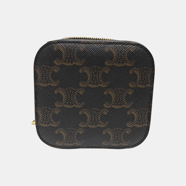 Coated Canvas Shoulder Bag Black