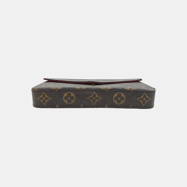 FÉLICIE Monogram Coated Canvas Brown