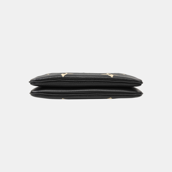 Monogram Calfskin Shoulder Bag Black