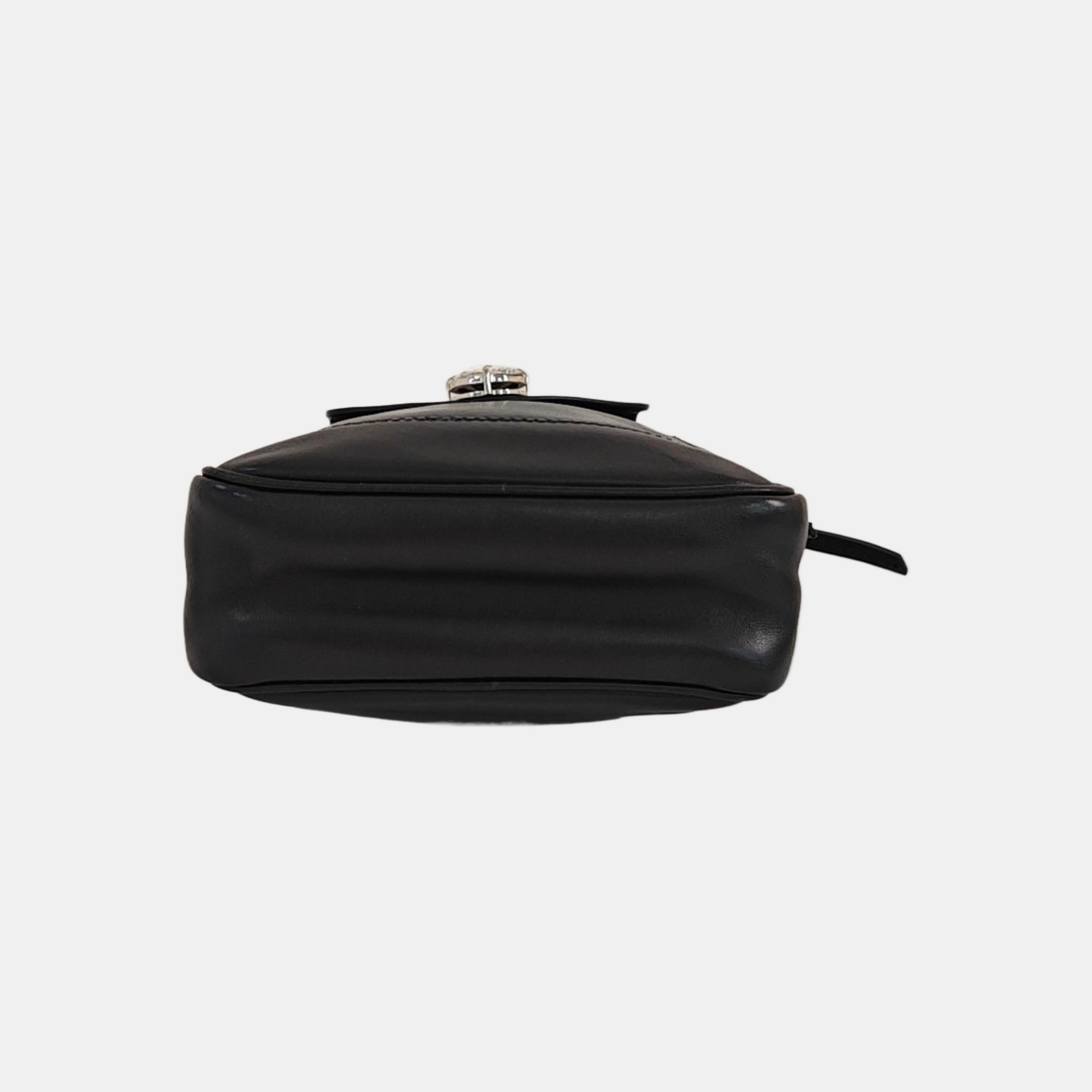 Calfskin Shoulder Bag Black