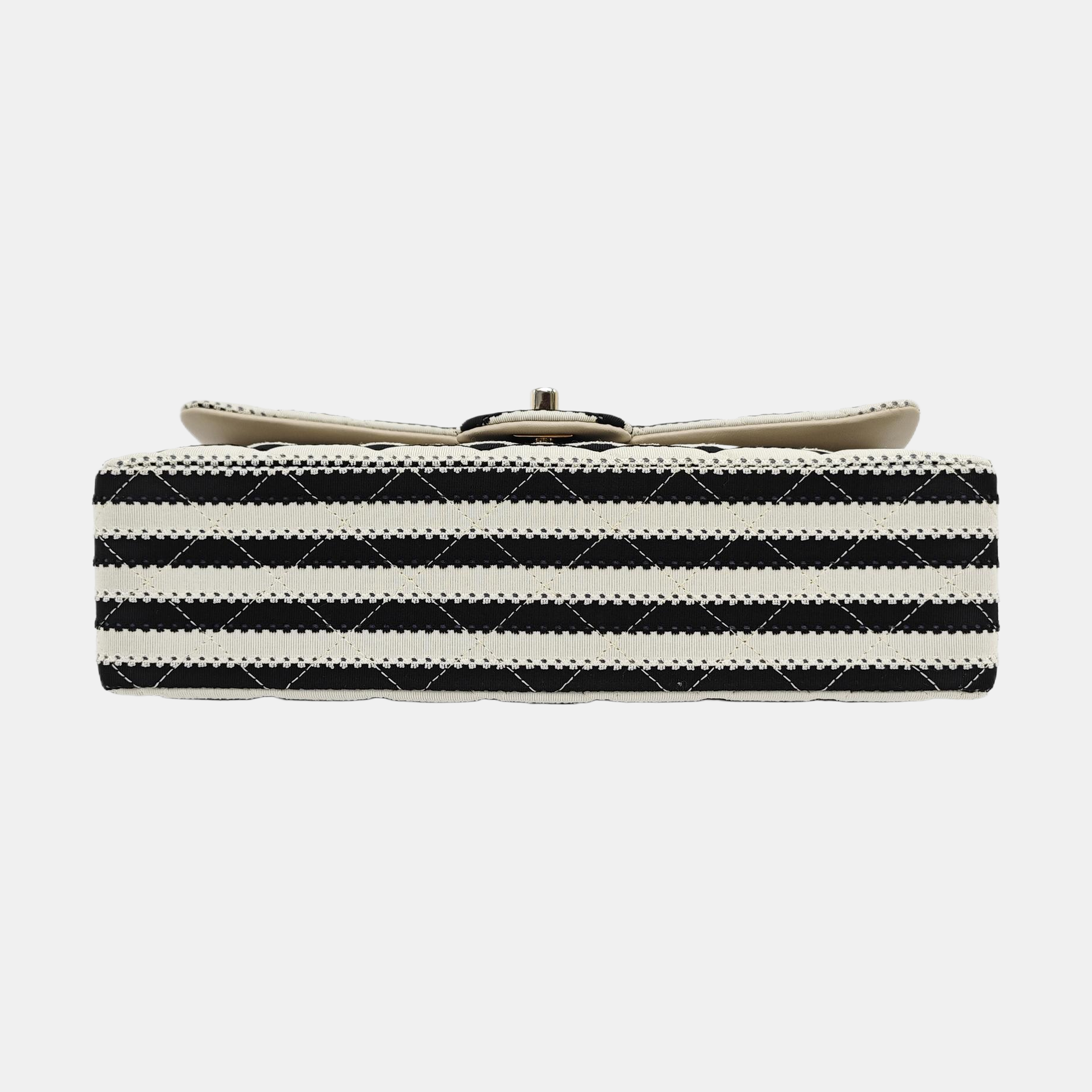 Bolso Flap Clásico Mediano de Tela Acolchada Multicolor