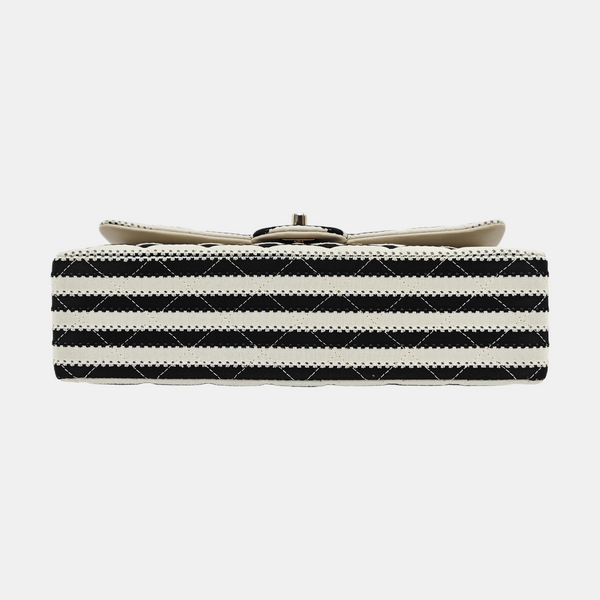 Bolso Flap Clásico Mediano de Tela Acolchada Multicolor