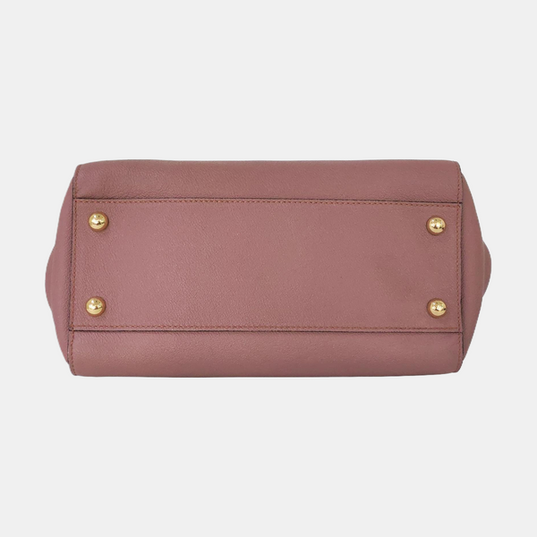 Buckle Calfskin Beige