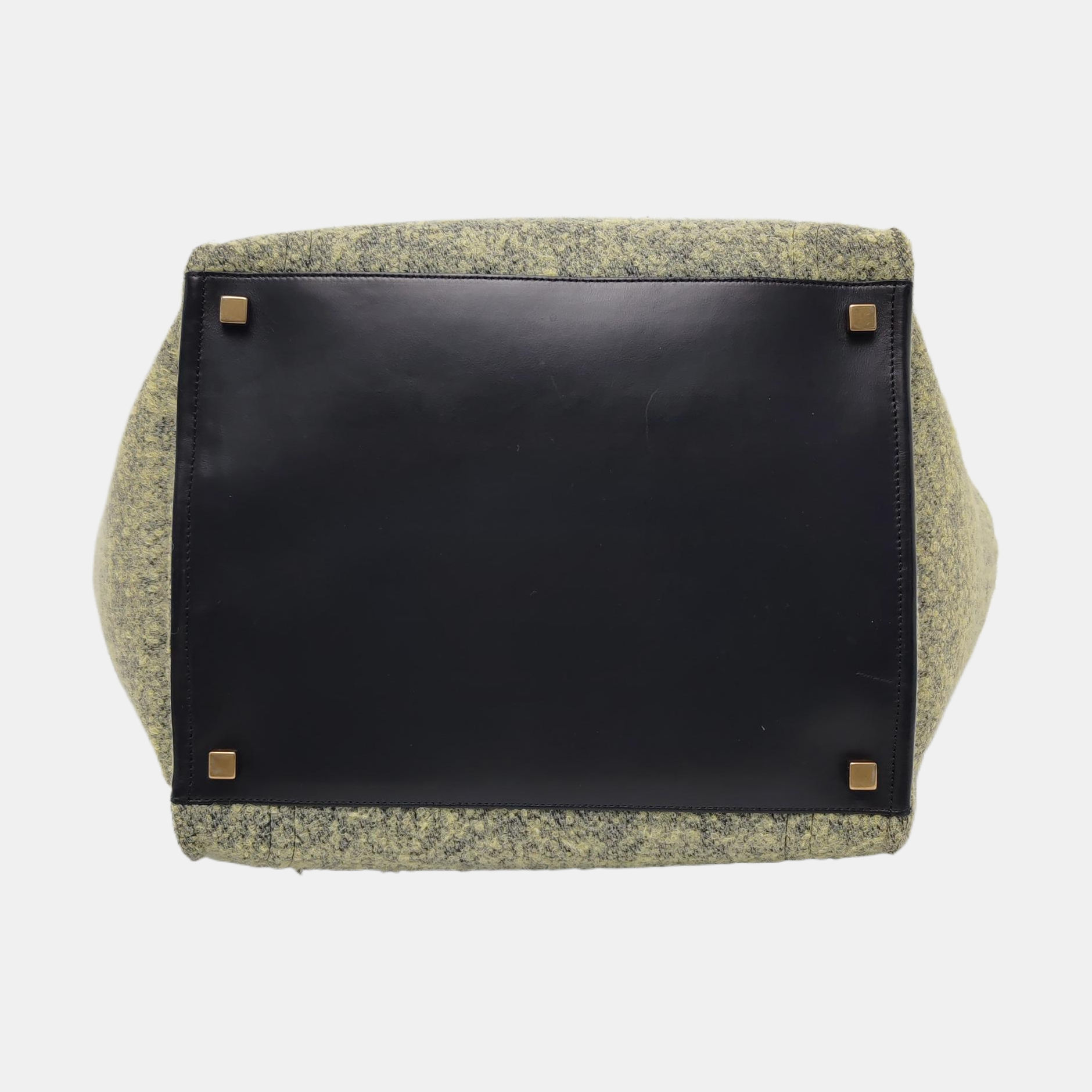 Authenticated pre-owned  LUGGAGE Felt Green - Top Handle Bag at Looply