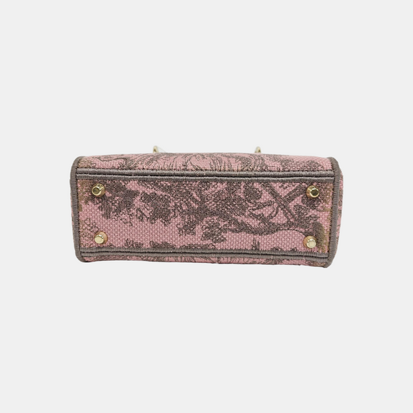 Lady Dior Mini Fabric Pink