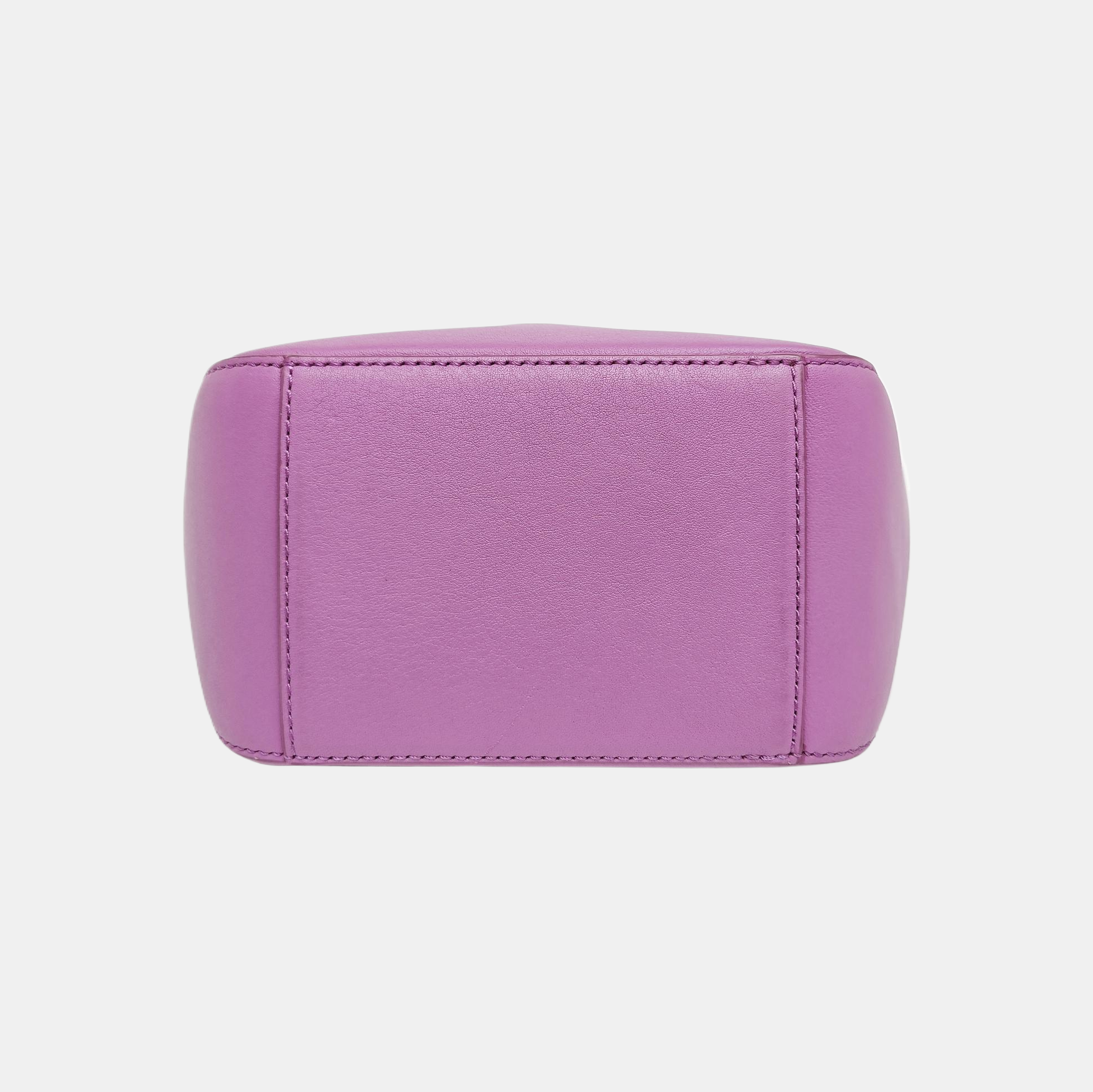 Calfskin Top Handle Bag Purple