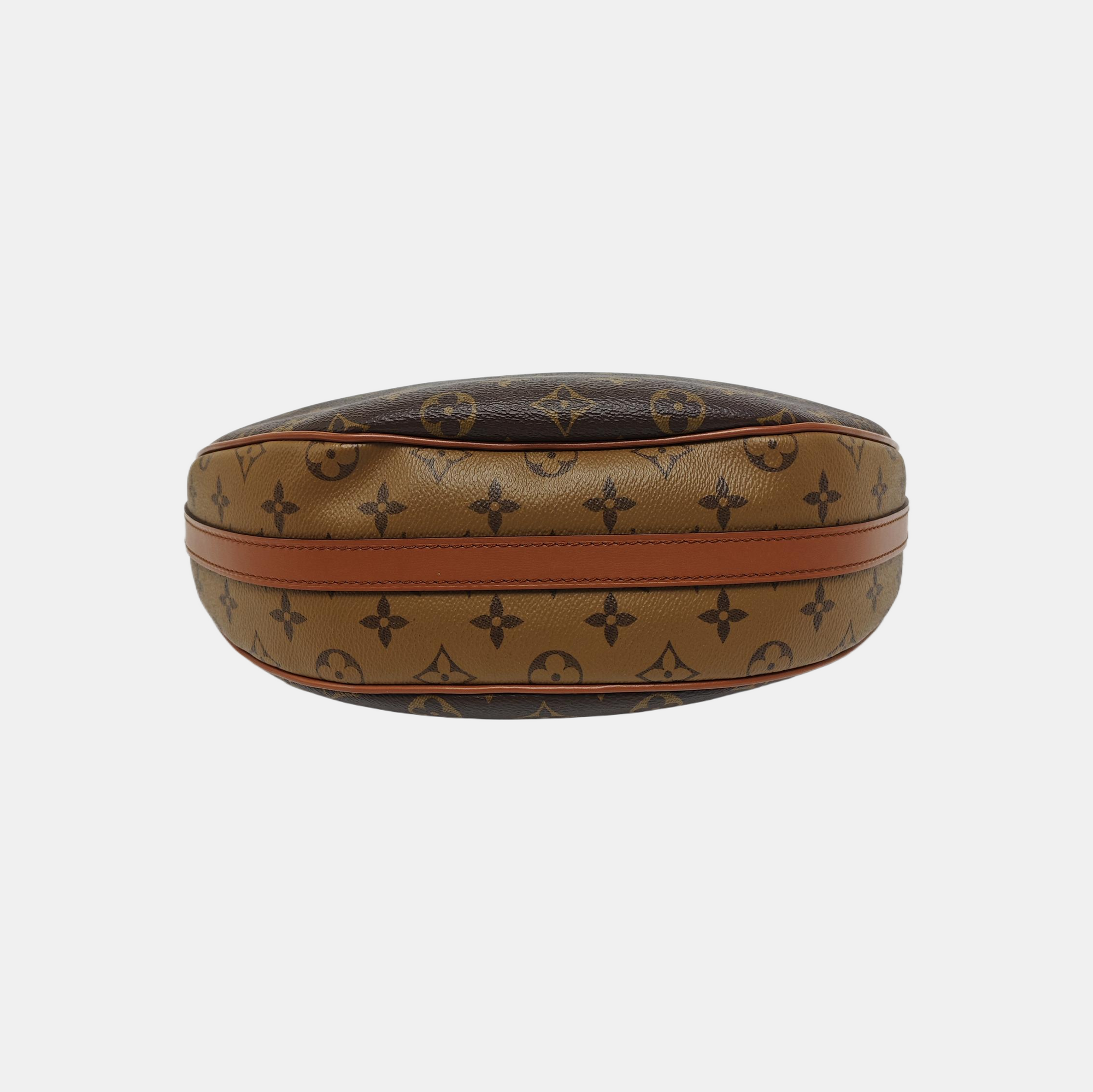 LOOP HOBO Monogram Coated Canvas Brown