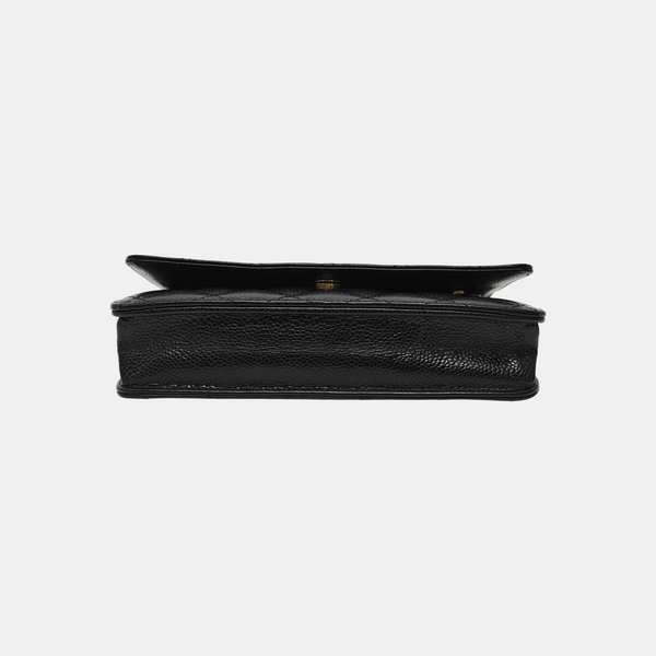 WOC Quilted Grained Calfskin Black