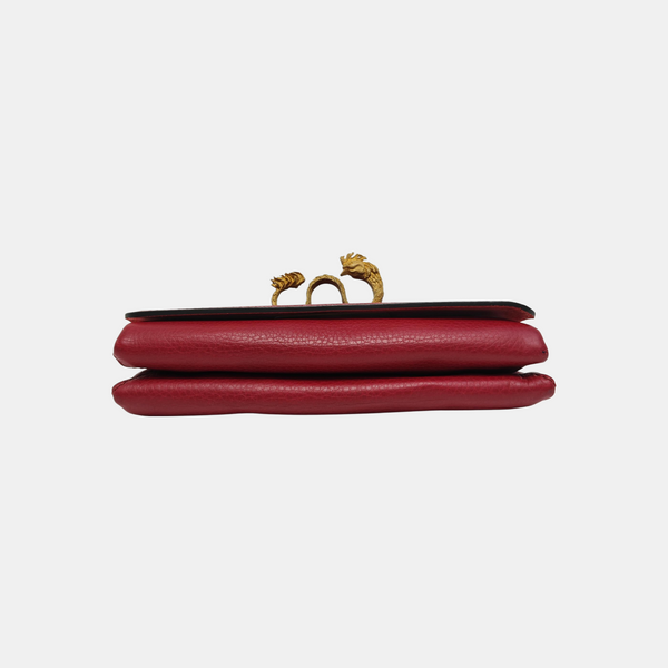 Calfskin Crossbody Bag Red
