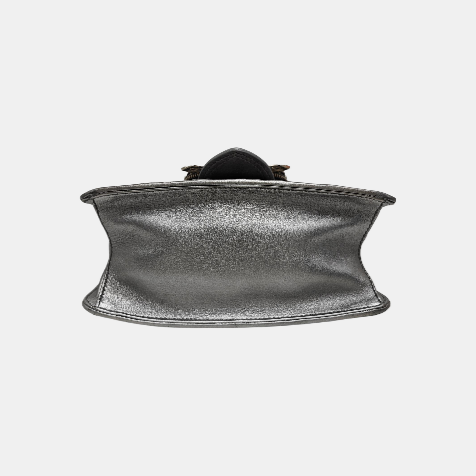 Miu Lady Quilted Lambskin Silver