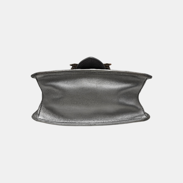 Miu Lady Quilted Lambskin Silver