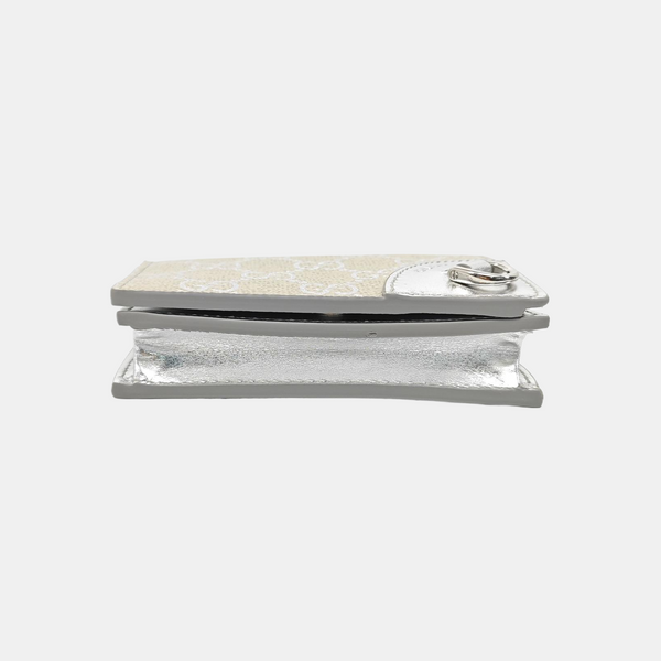 Monogram Leather Wallet Beige