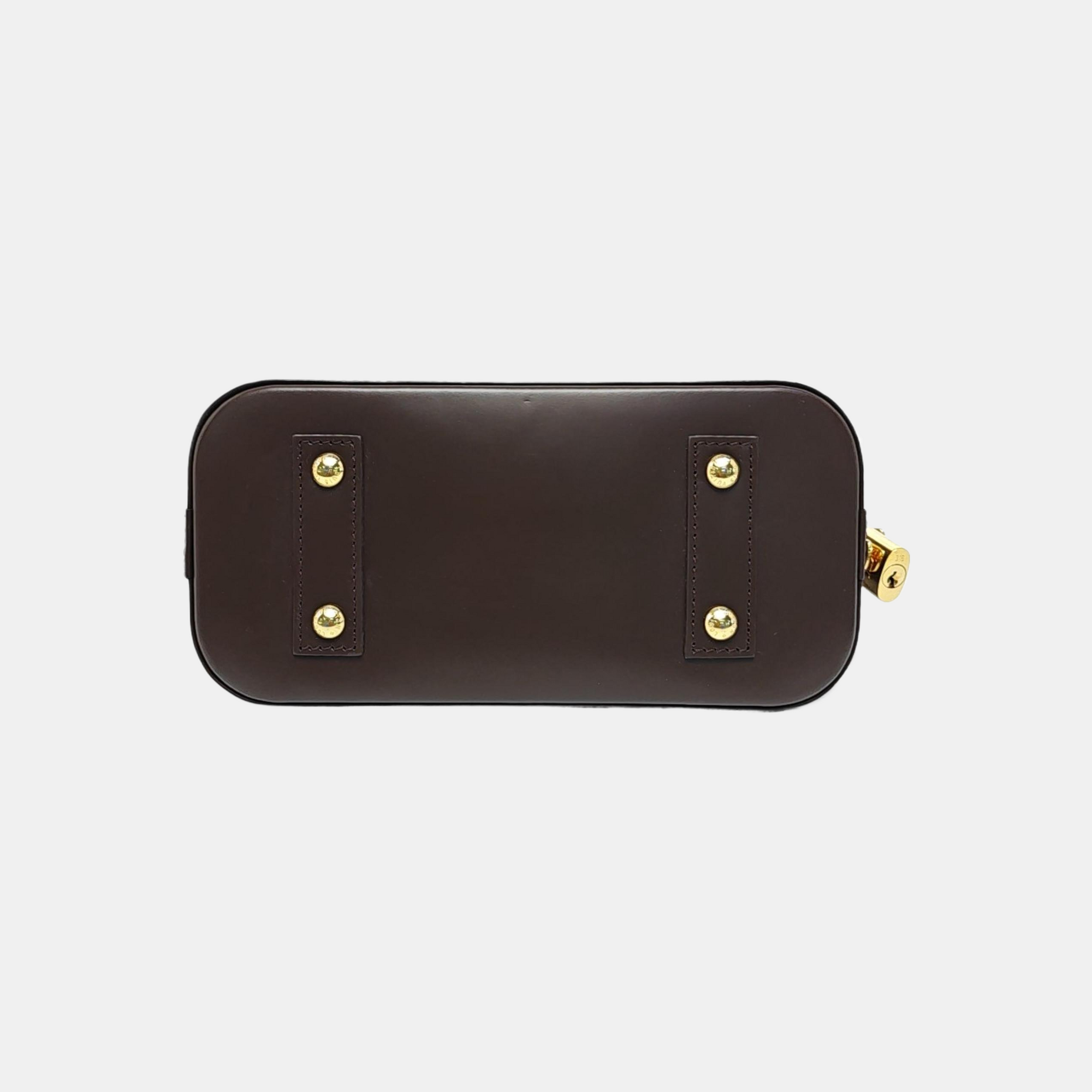 ALMA BB Damier Ebene Coated Canvas Brown