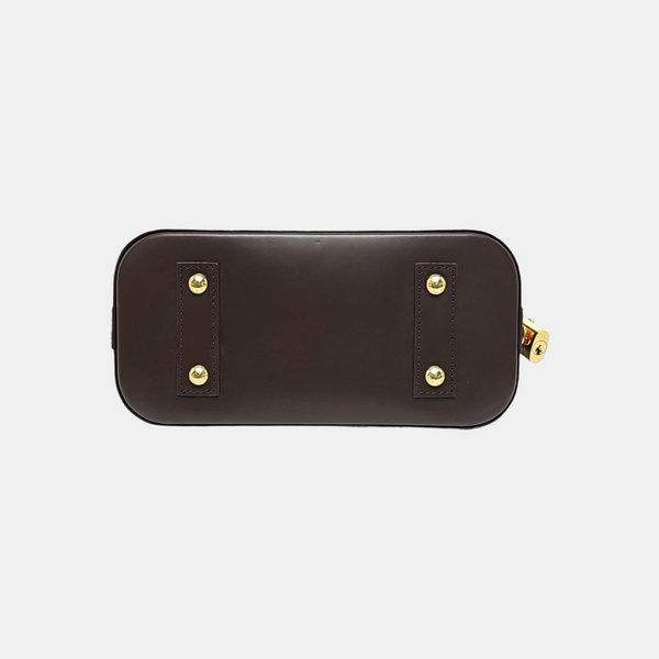 ALMA BB Damier Ebene Coated Canvas Brown