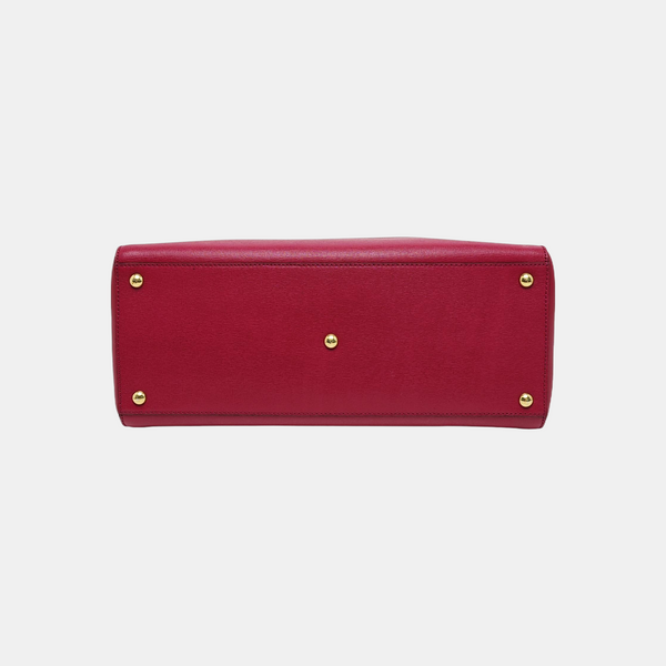 2 Jours Medium Calfskin Purple