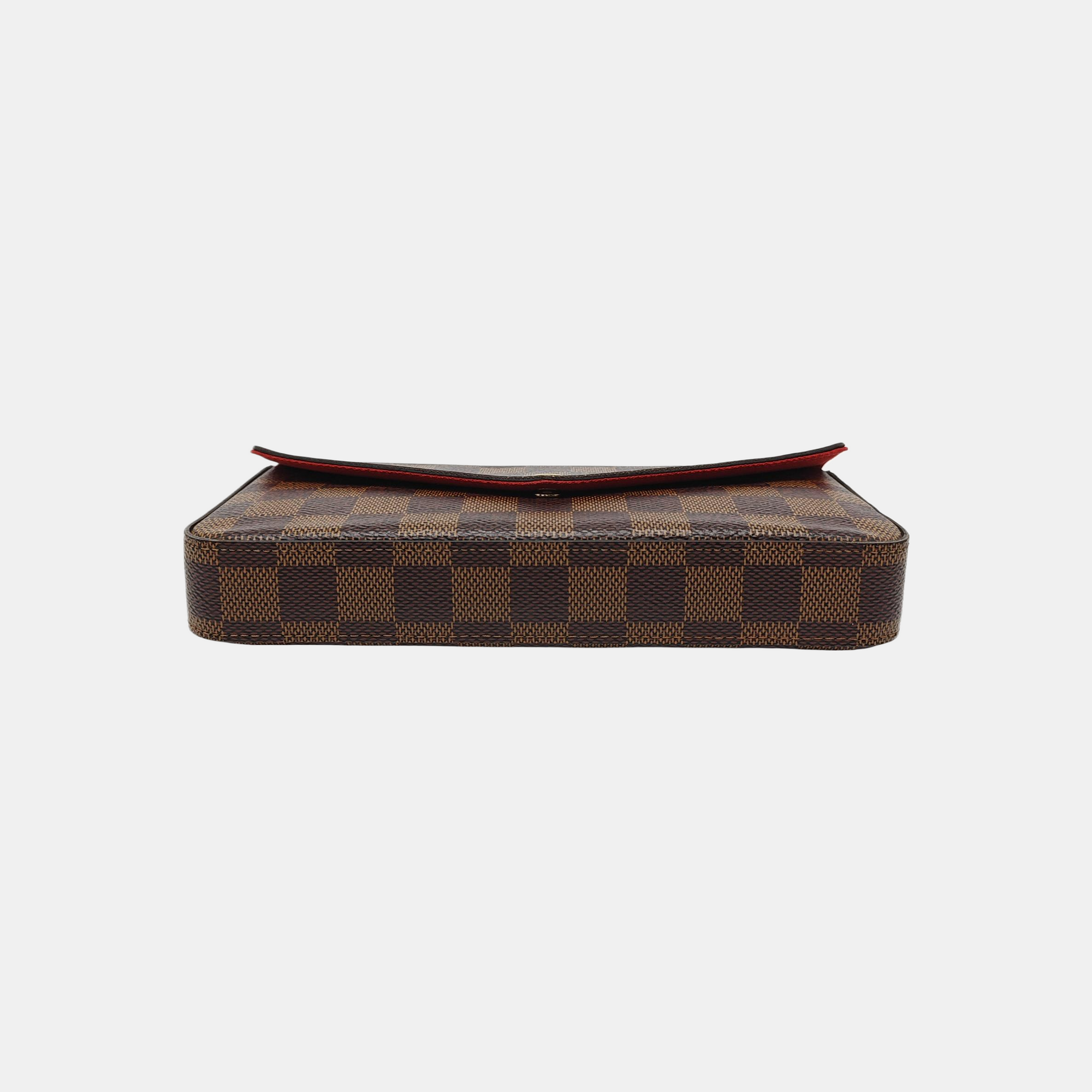 Authenticated pre-owned  FÉLICIE Coated Canvas Brown - Shoulder Bag at Looply