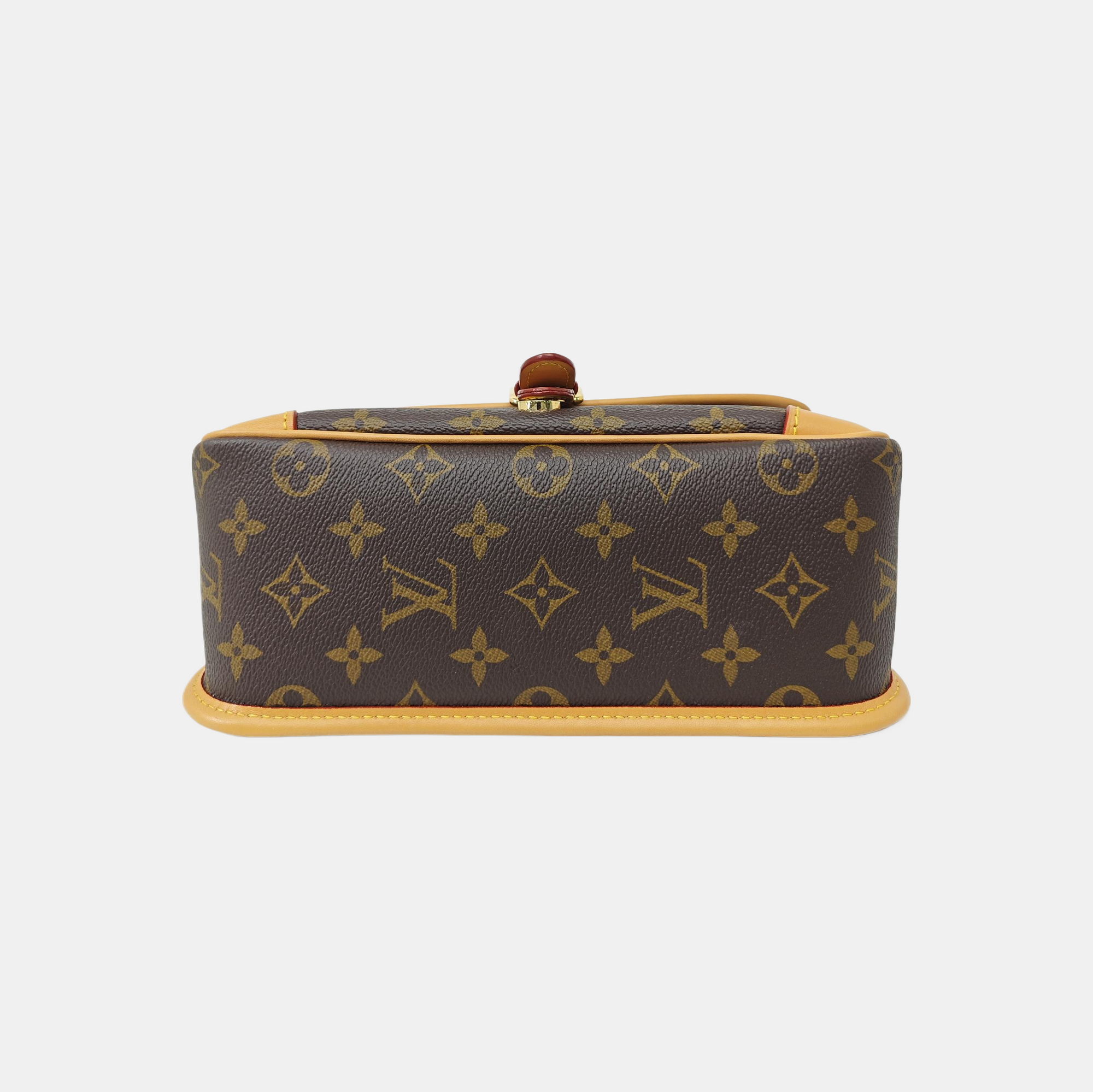 DIANE Monogram Coated Canvas Brown
