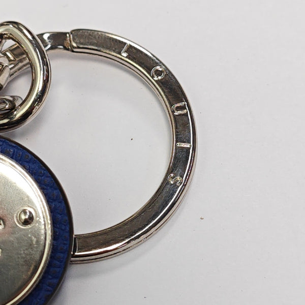 Leather Bag Charm Blue