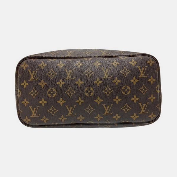 NEVERFULL MM Monogram Coated Canvas Brown