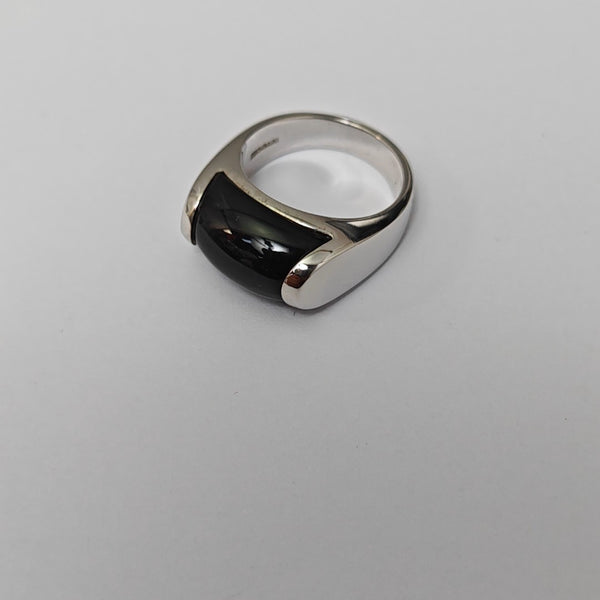 MVSA 18k White Gold Silver Ring EU 49