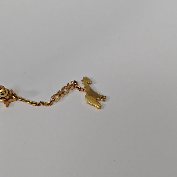 Diorable Metal Gold Stud Earrings