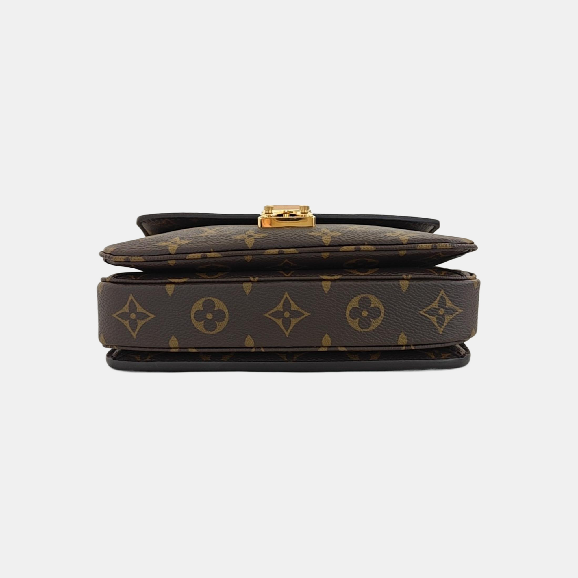 MÉTIS EAST WEST Monogram Coated Canvas Brown