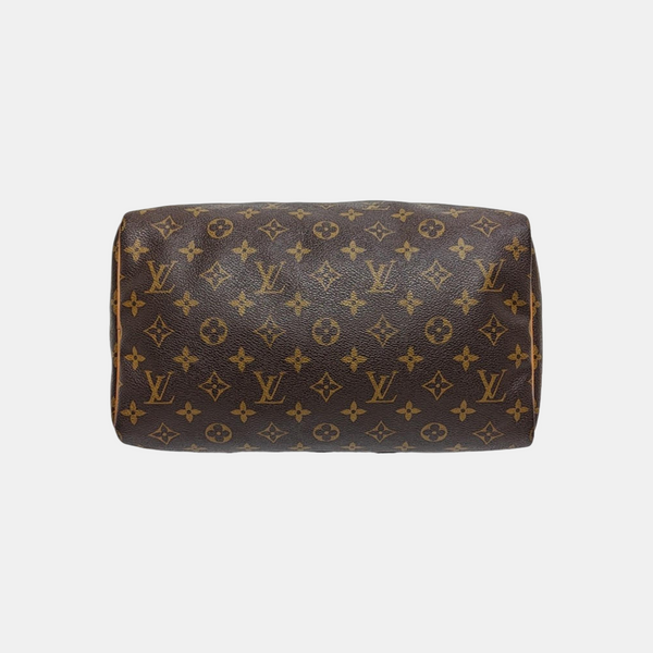 SPEEDY 30 Monogram Coated Canvas Brown