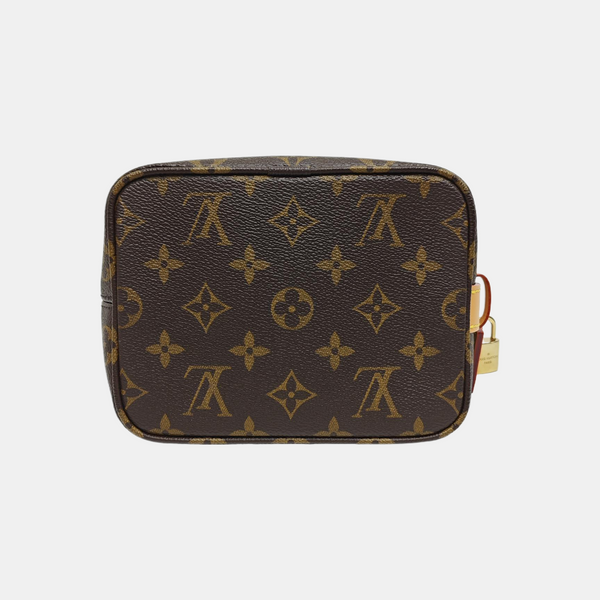 ALL IN BB Monogram Coated Canvas Brown
