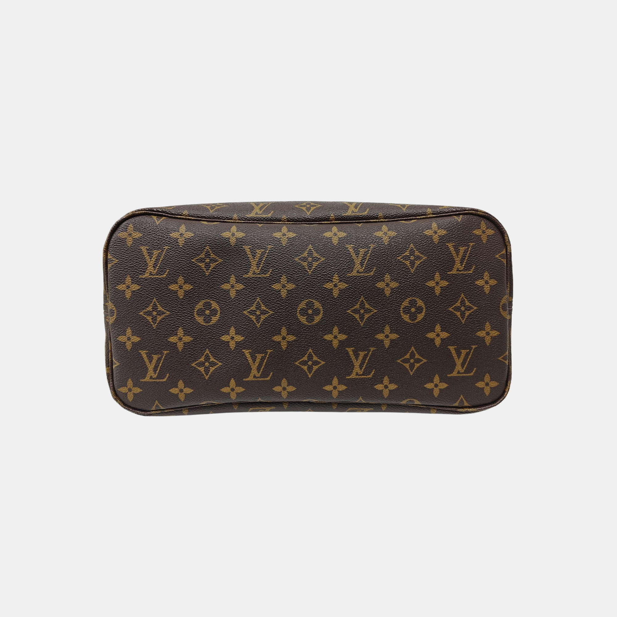 NEVERFULL MM Monogram Coated Canvas Brown