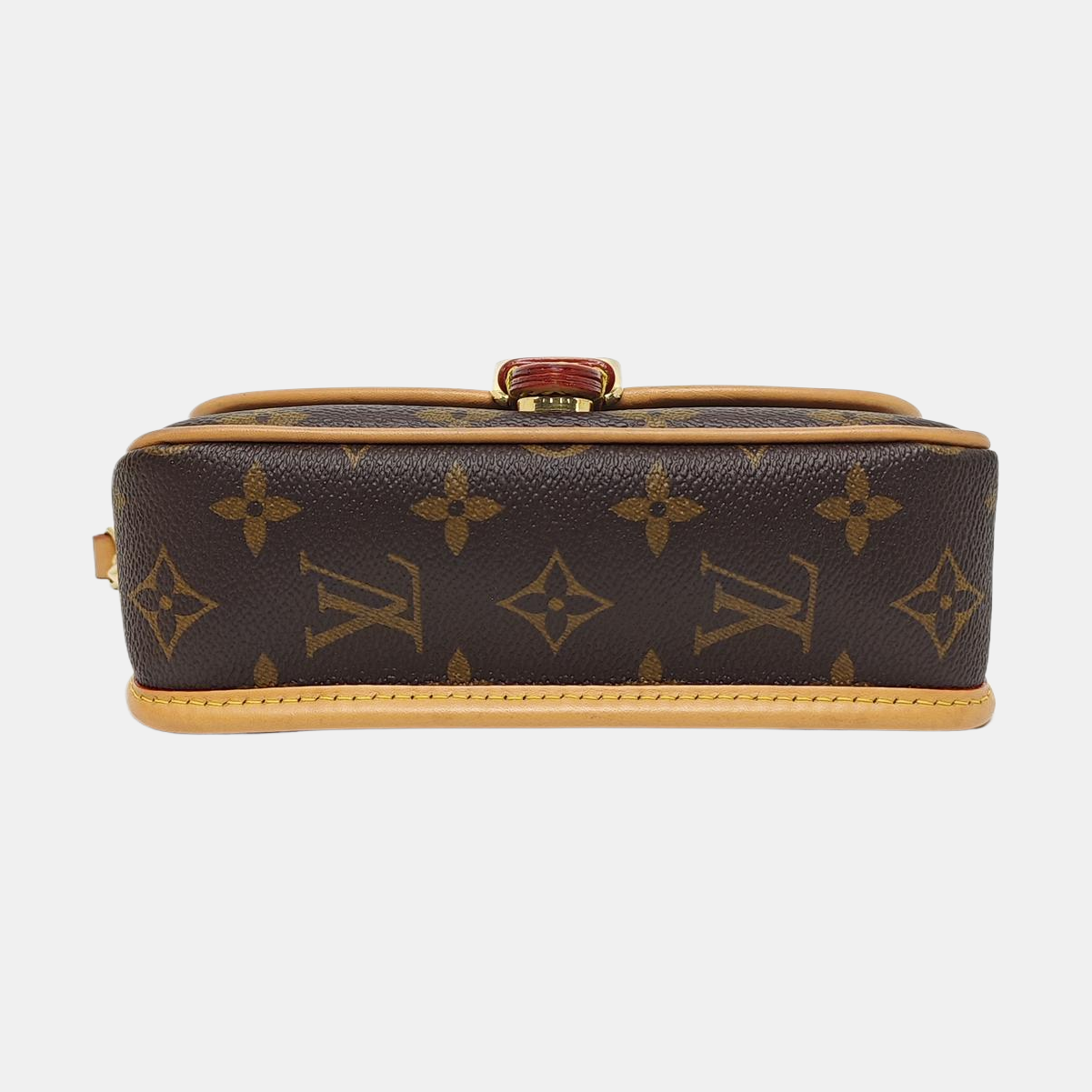 DIANE Nano Monogram Coated Canvas Brown