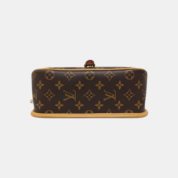 DIANE Monogram Coated Canvas Brown