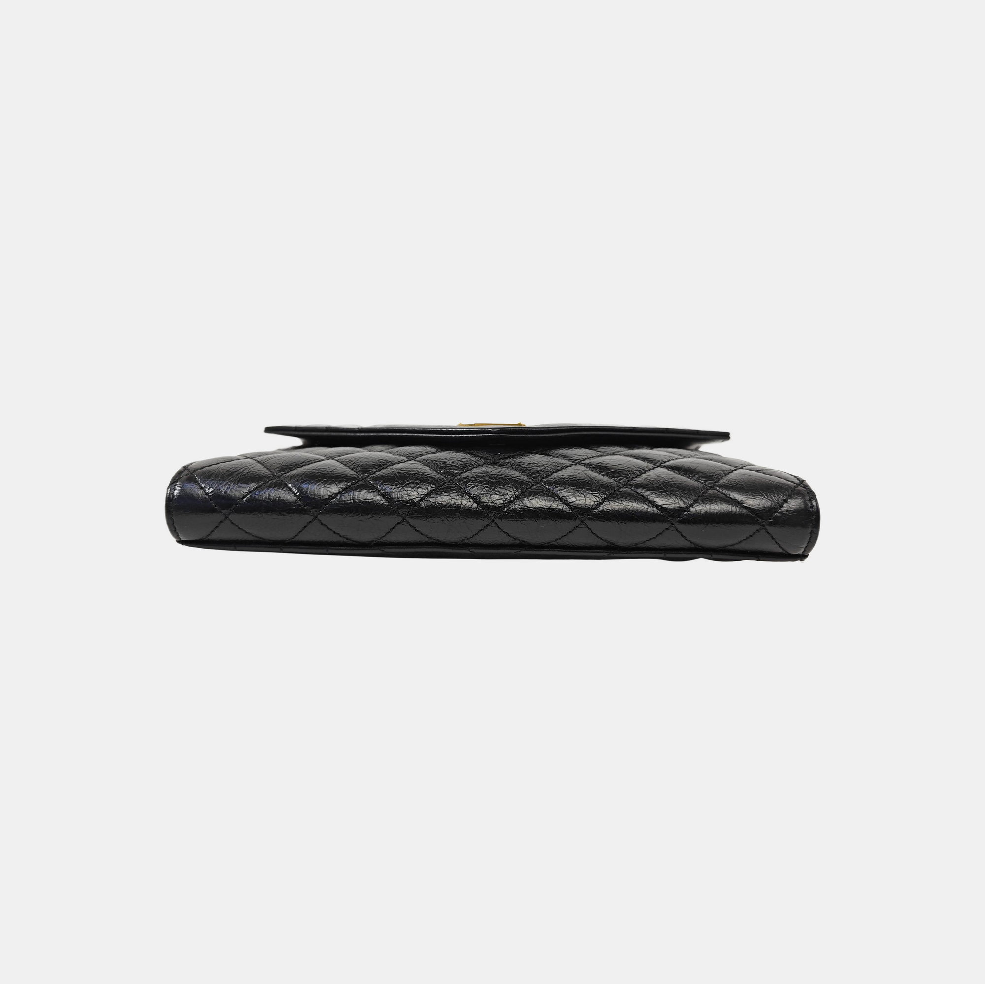MATELASSE Chevron Calfskin Black
