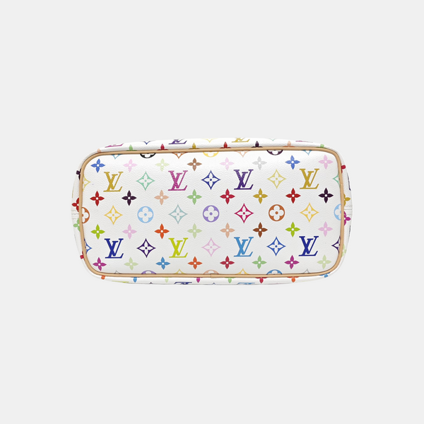 LV × TM NEVERFULL MM Monogram Coated Canvas White