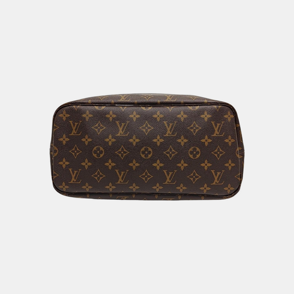 NEVERFULL MM Monogram Coated Canvas Brown