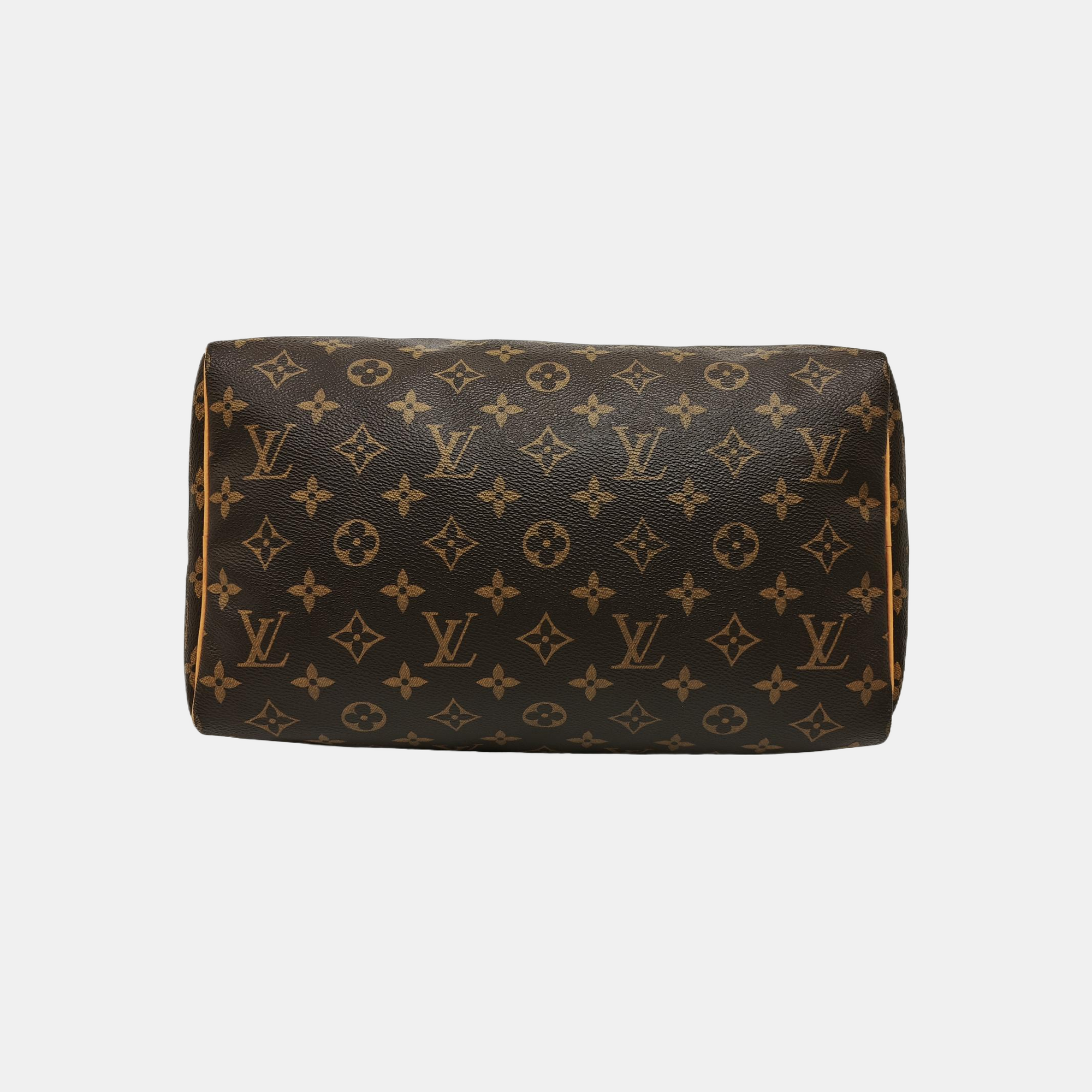 SPEEDY 30 Monogram Coated Canvas Brown
