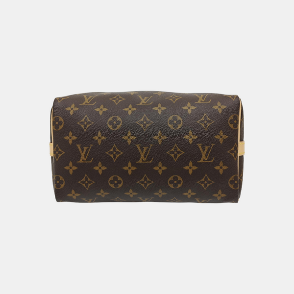 SPEEDY 25 Monogram Coated Canvas Brown