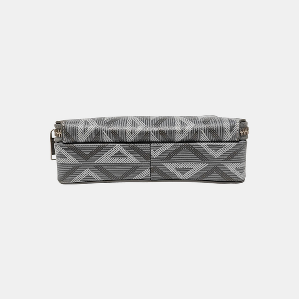Coated Canvas Shoulder Bag Gray