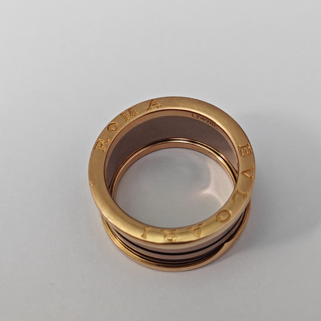 B.ZERO1 18k Rose Gold Ring EU 60
