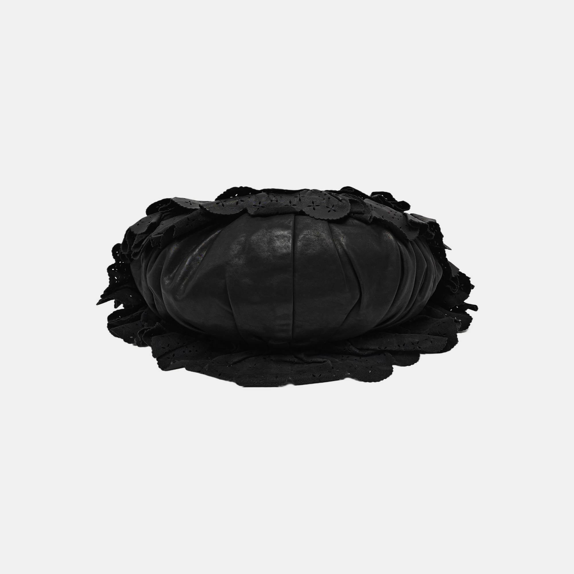 Calfskin Shoulder Bag Black