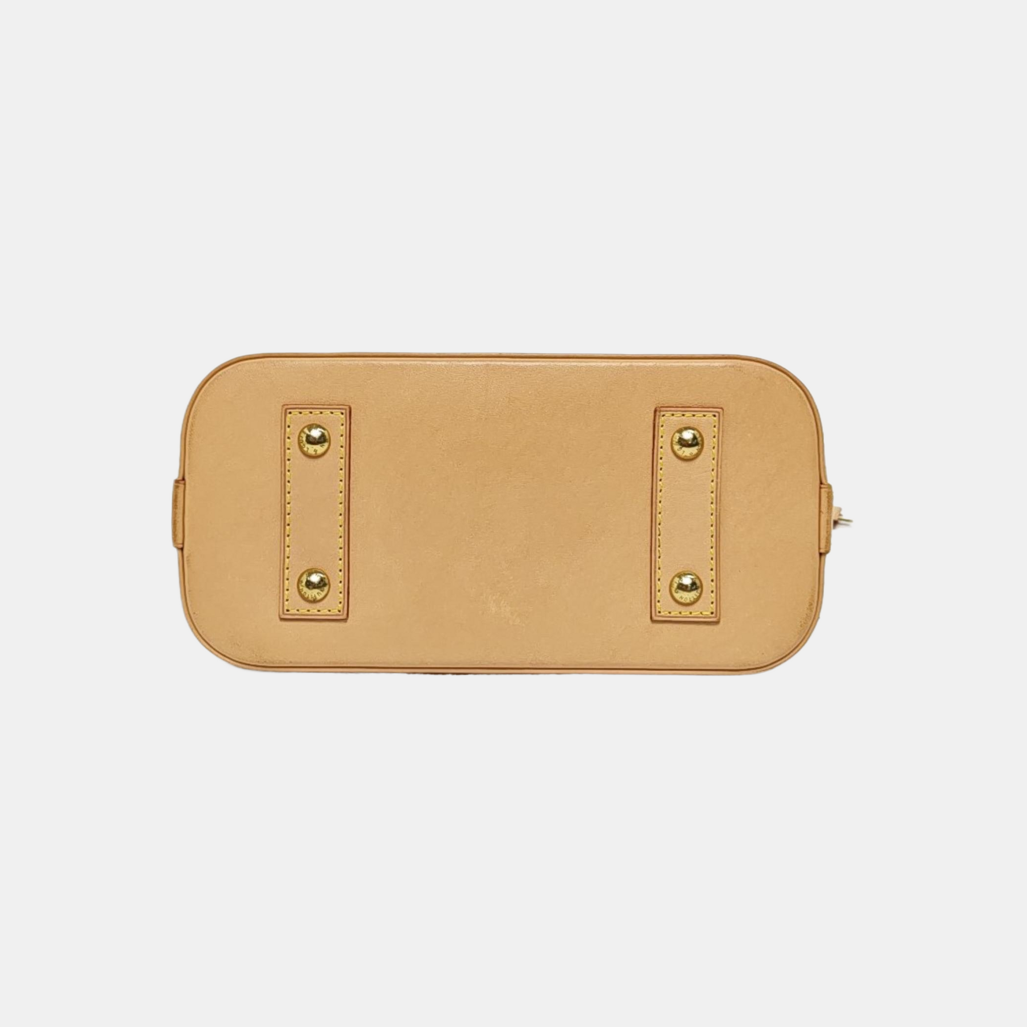 ALMA BB Monogram Coated Canvas Brown