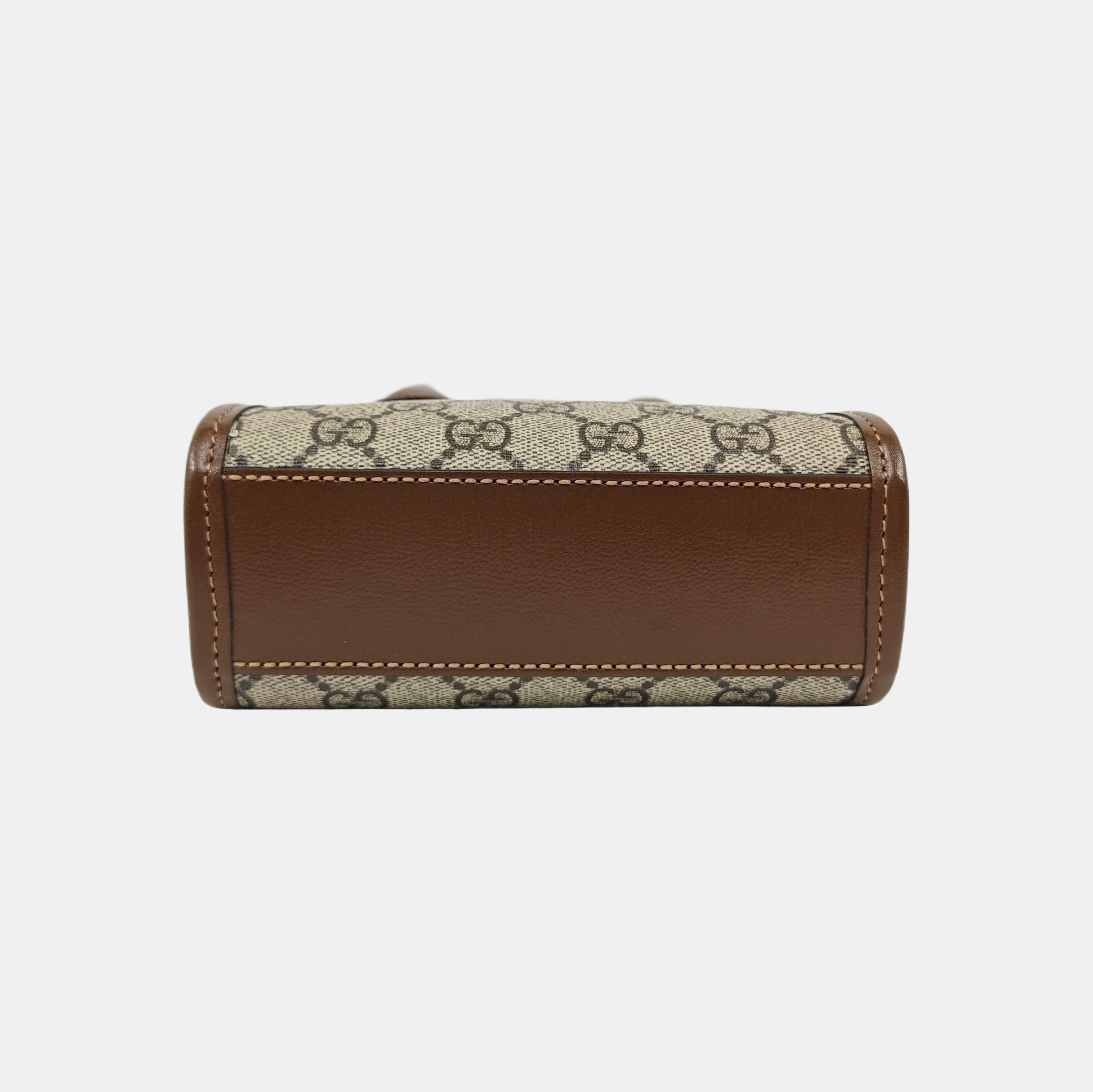 Retro Mini Monogram Coated Canvas Beige