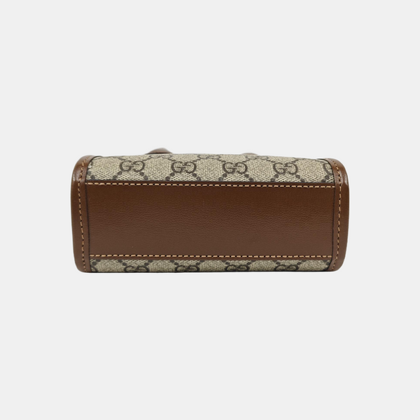 Retro Mini Monogram Coated Canvas Beige