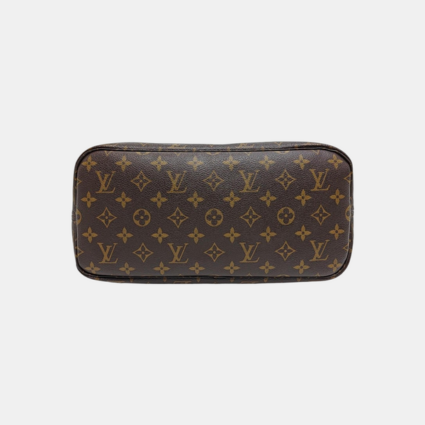 NEVERFULL MM Monogram Coated Canvas Brown