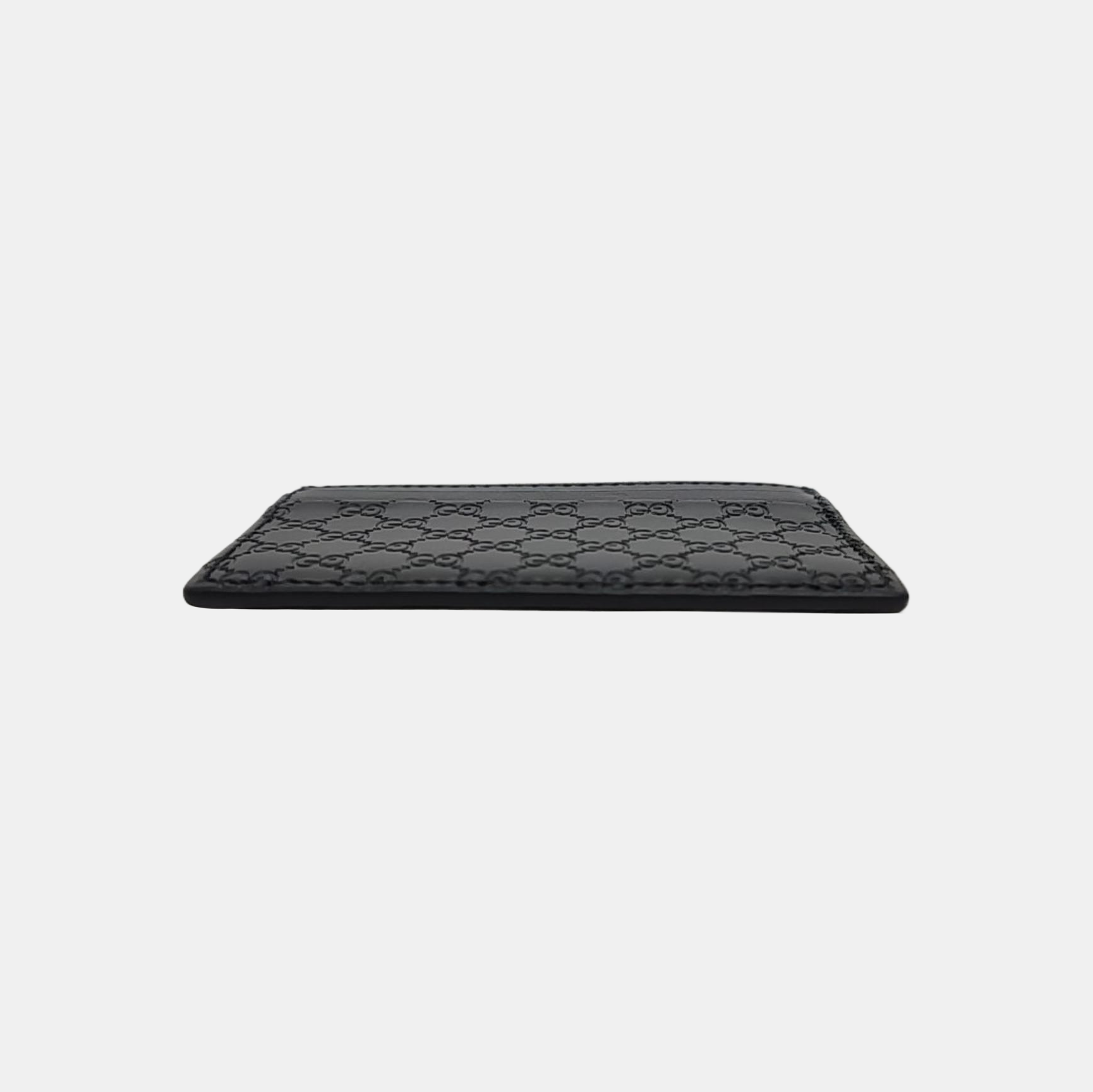 Tarjetero Microguccissima Monogram Canvas negro