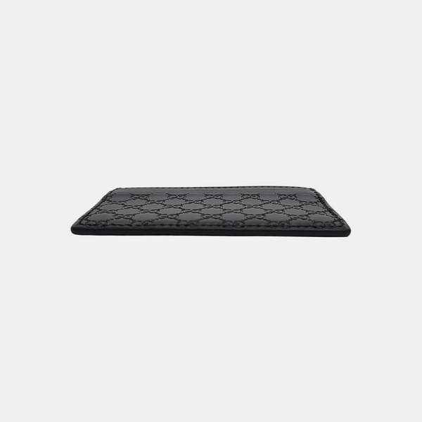 Tarjetero Microguccissima Monogram Canvas negro