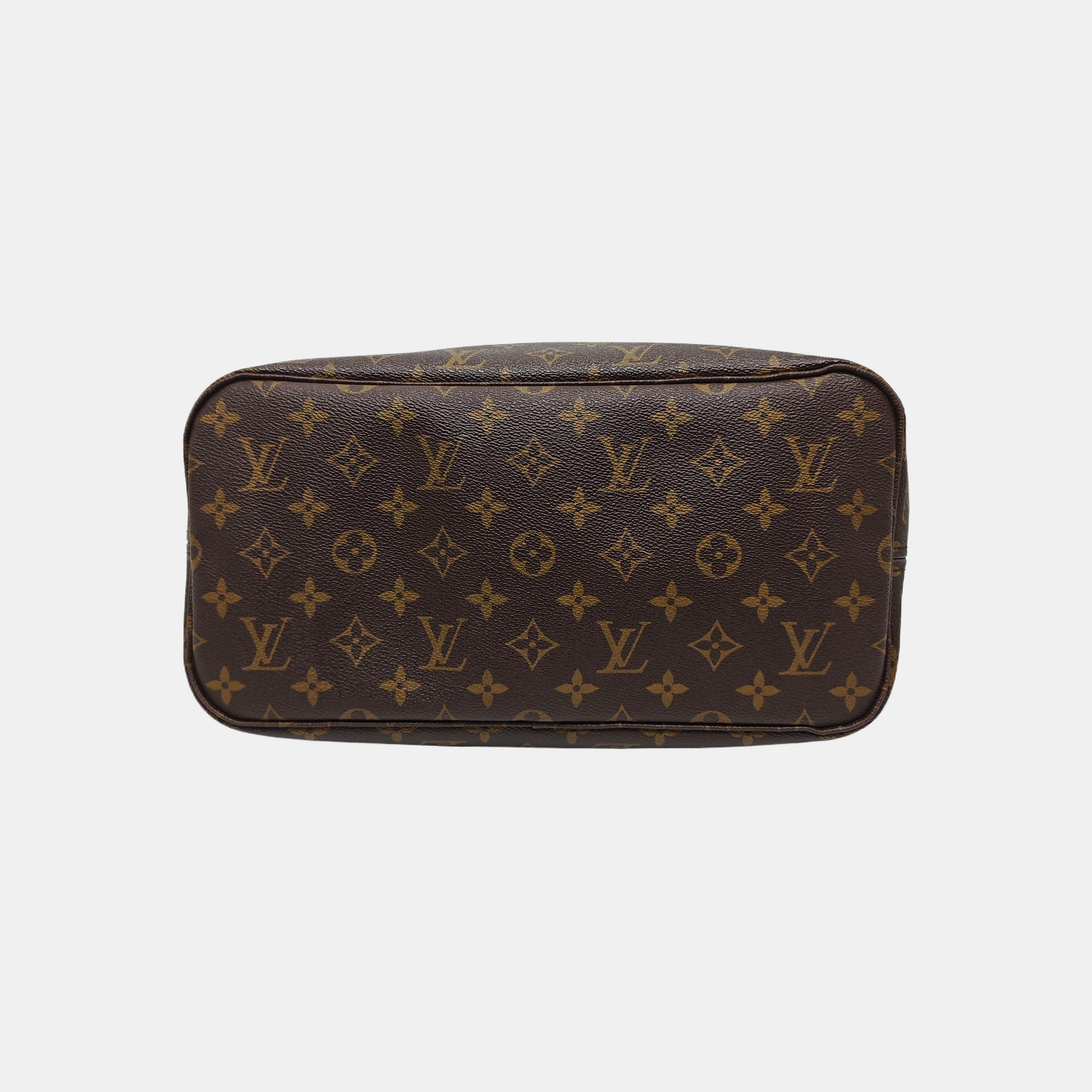 NEVERFULL MM Monogram Coated Canvas Brown